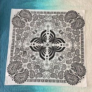 BASSNECTAR tapestry bandana flag small white black